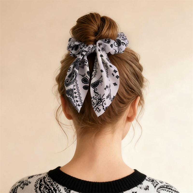 Hair Tie Velvet - 2 Stück/Set bedruckte Haargummis – elastisches