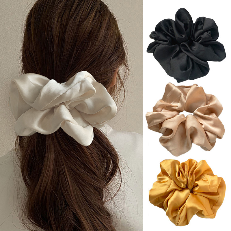 Hair Tie Velvet - Mode Seide Organza Einfarbig Große Scrunchie