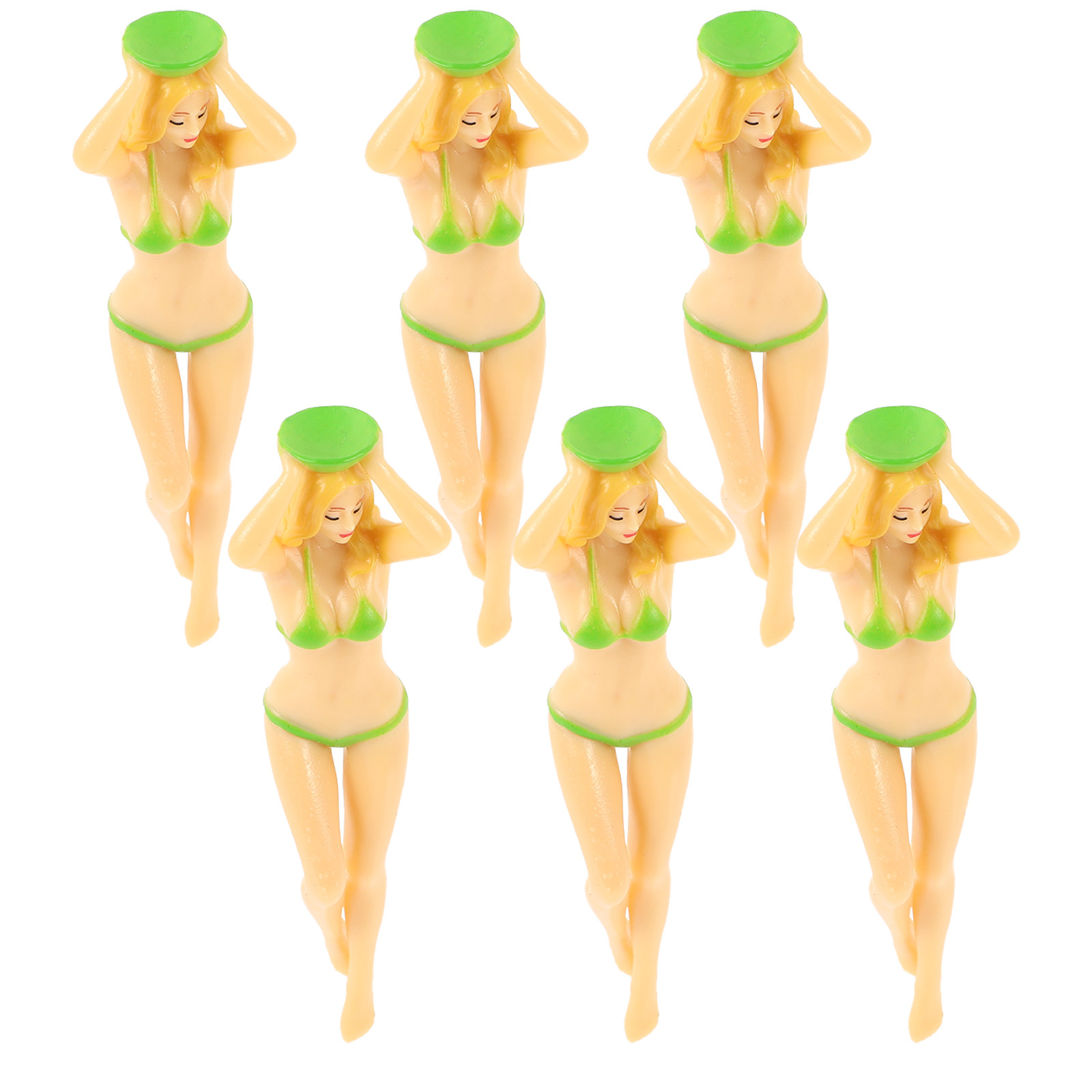 Women'S Golf Accessories - 6 Stück Bikini-Tees aus Kunststoff, hoch,