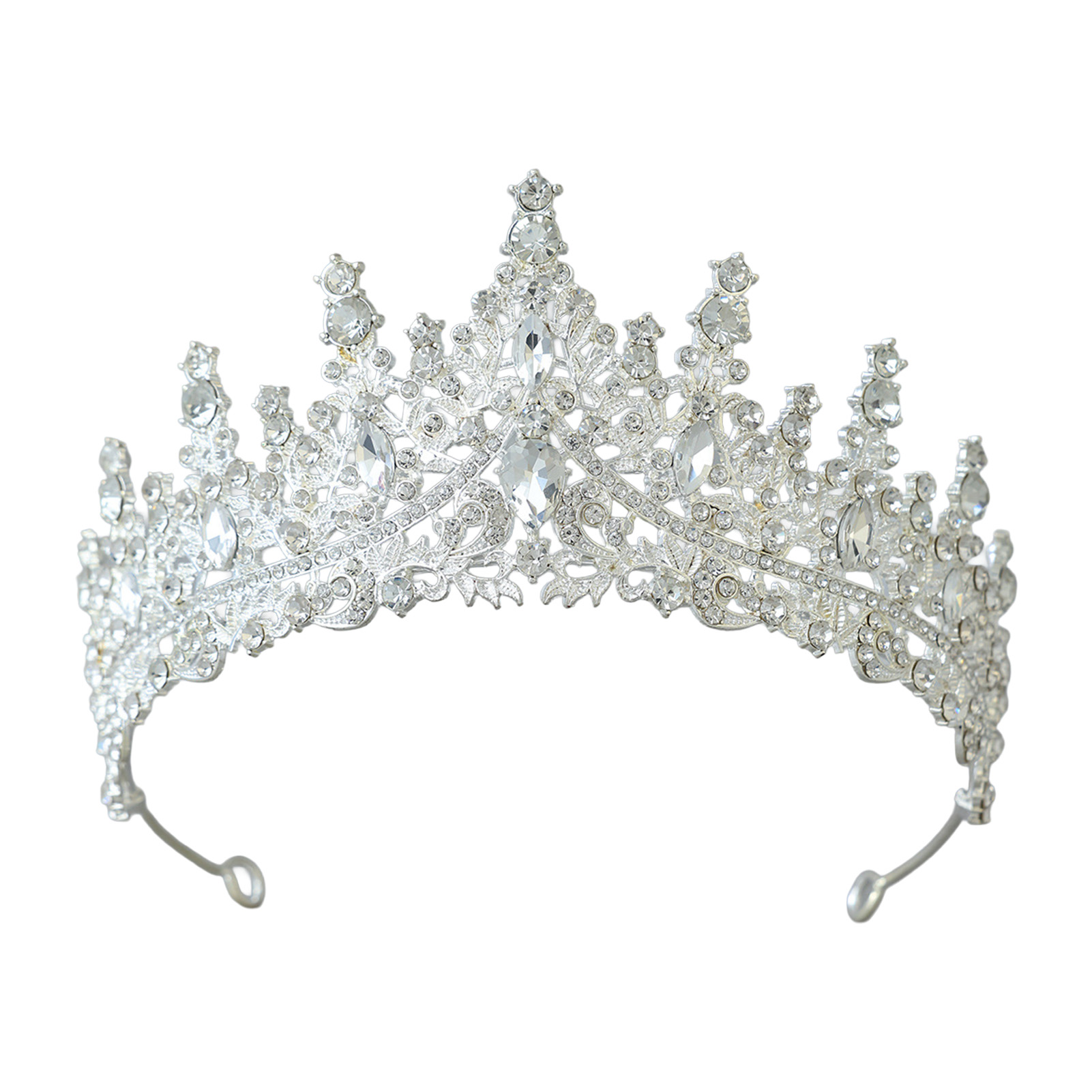Women Accessories Jewelry - Braut-Kopfschmuck Funkelnde Strass-Krone für Hochzeitszeremonie Legierung