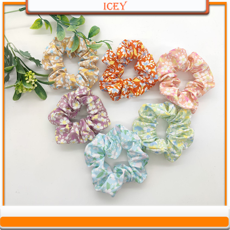 1pc Blumen Scrunchie Darm Ring – Scrunchie Satin Set Bewertung und Preis