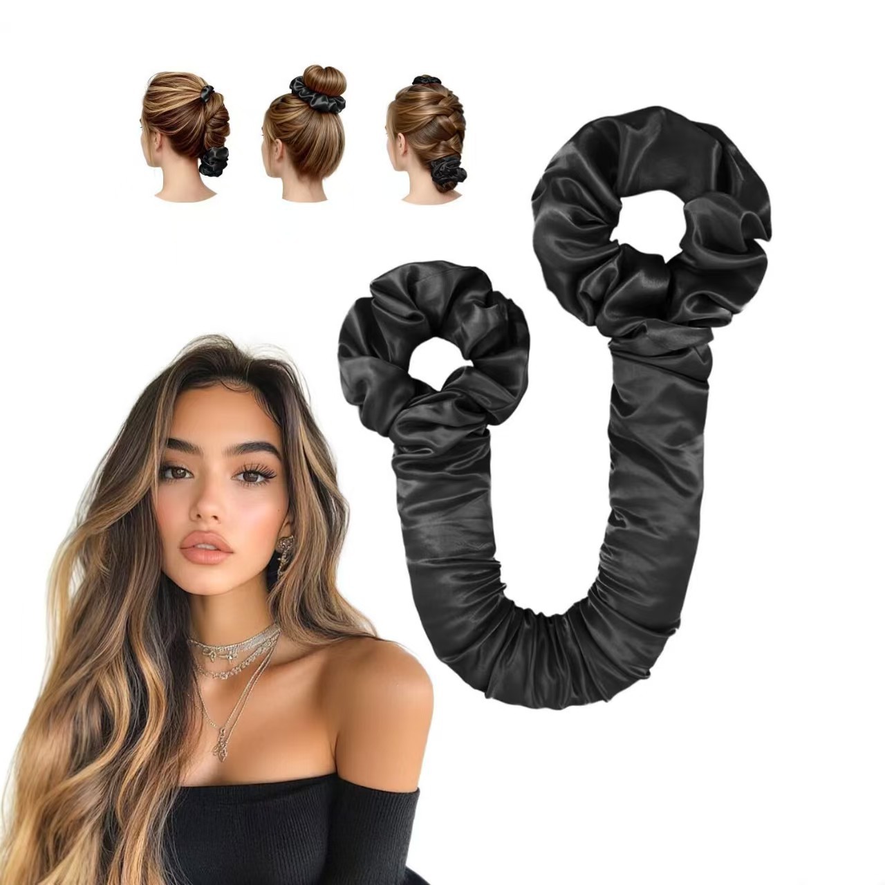 Hitzefreies Haar-Lockenwickler – Scrunchie Satin Set Bewertung und Preis