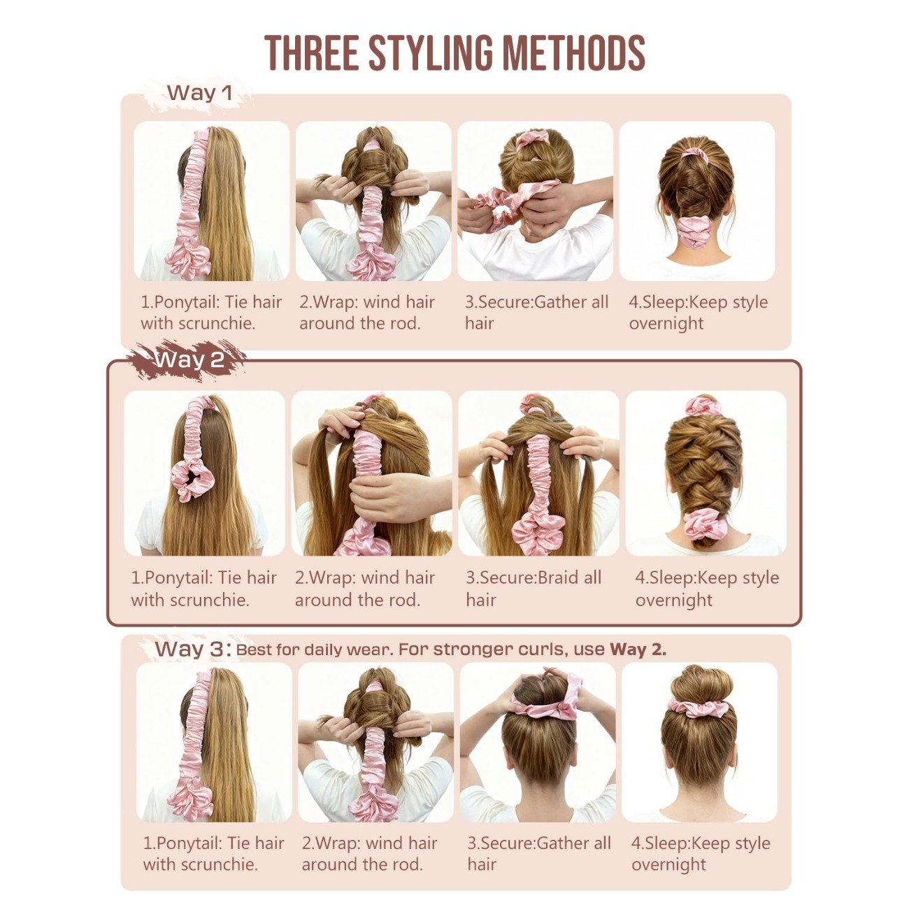 Hitzefreies Haar-Lockenwickler – Scrunchie Satin Set Bewertung und Preis