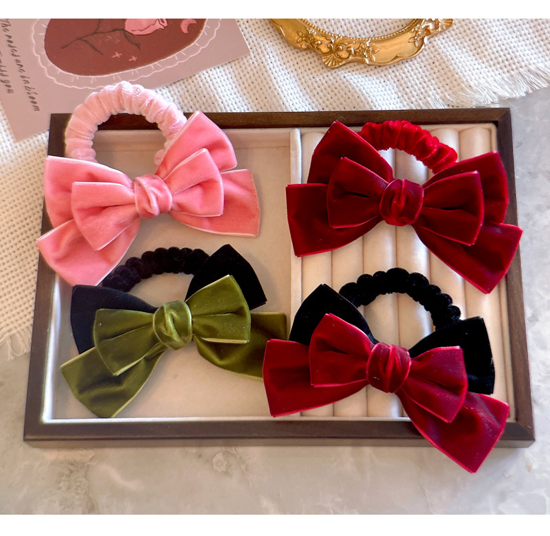 Niedliche Rote Samt-Haarschlei – Hair Tie Velvet Bewertung und Preis