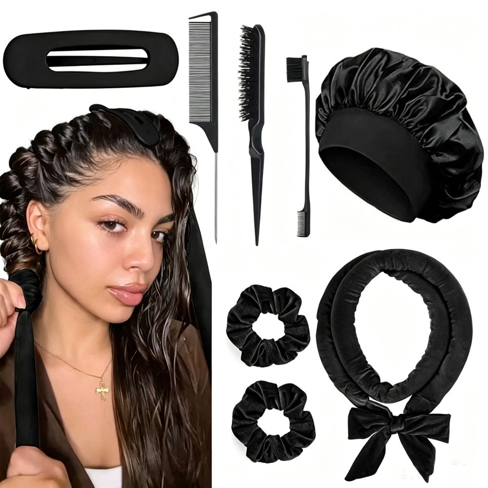8/5/4-teiliges Hitzefreies Loc – Scrunchie Satin Set Bewertung und Preis