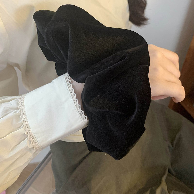 Oversize Schwarz Samt Scrunchi – Hair Tie Velvet Bewertung und Preis