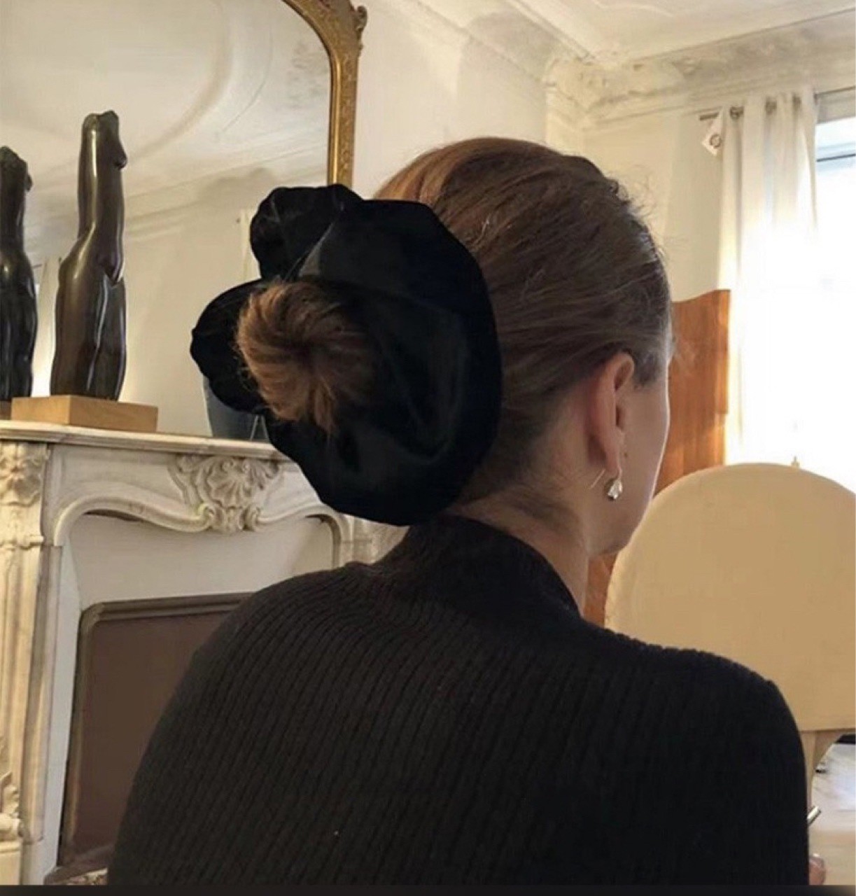 Oversize Schwarz Samt Scrunchi – Hair Tie Velvet Bewertung und Preis
