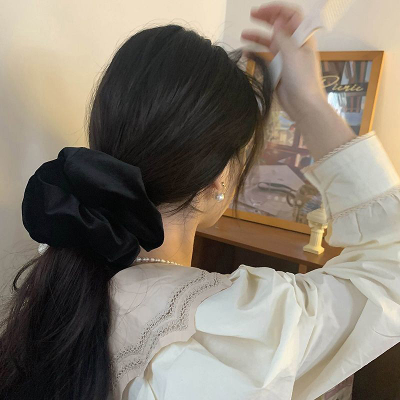 Oversize Schwarz Samt Scrunchi – Hair Tie Velvet Bewertung und Preis