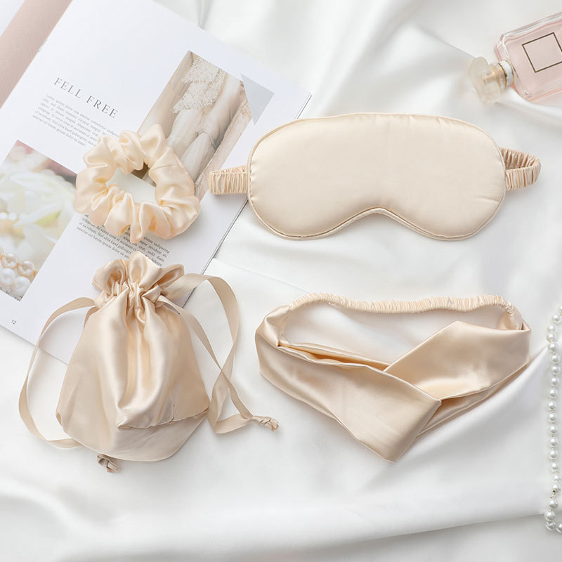 4 Stück Seide Augen maske Haar – Scrunchie Satin Set Bewertung und Preis