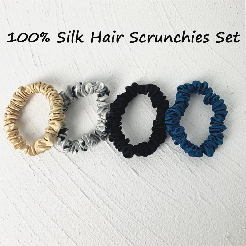 3 Stück Haargummis aus 100 % e – Scrunchie Satin Set Bewertung und Preis
